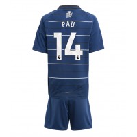 Echipament fotbal Aston Villa Pau Torres #14 Tricou Treilea 2024-25 pentru copii maneca scurta (+ Pantaloni scurti)